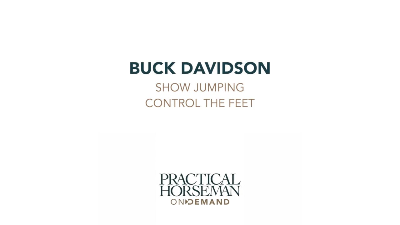 Controlling the Horse's Feet | Buck Davidson | TRAILER