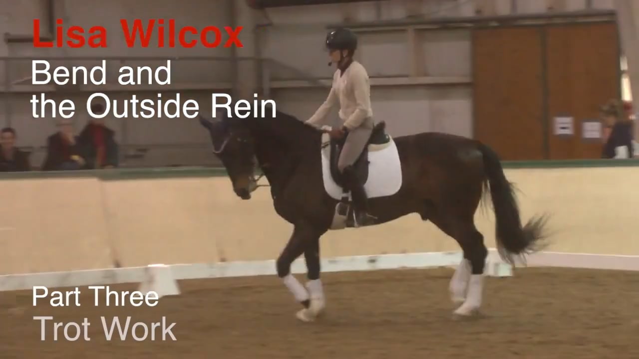 Bend and the Outside Rein - Trot Work | Lisa Wilcox | PART 03