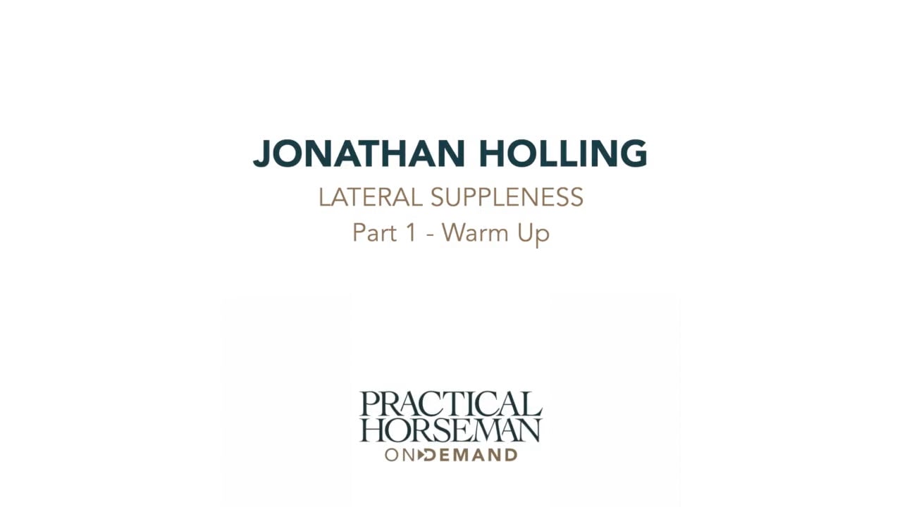 Lateral Suppleness - Warm up | Johnathan Holling | PART 01