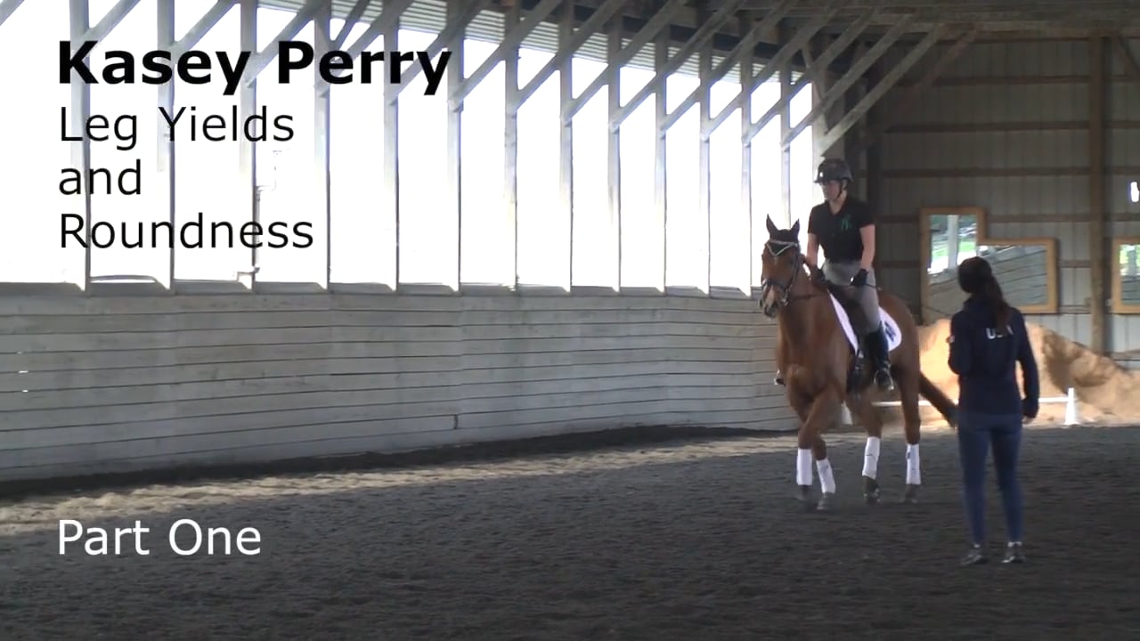 Leg Yields and Roundness - Rounder in the Trot | Kasey Perry-Glass | PART 01