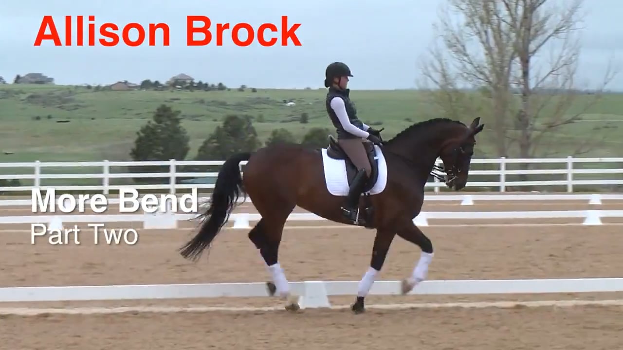 More Bend - Canter Half Pass Left | Ali Brock | PART 02