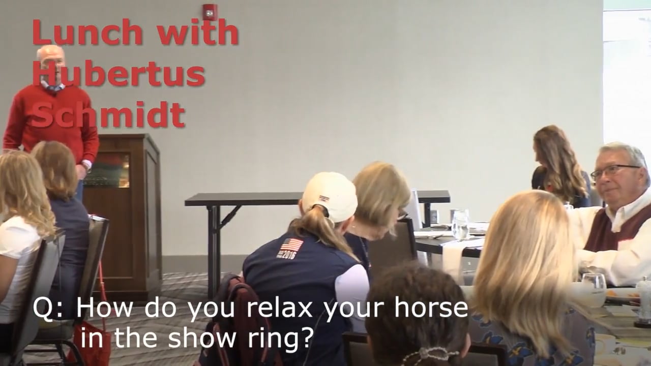 Relax Your Horse in the Show Ring | Hubertus Schmidt