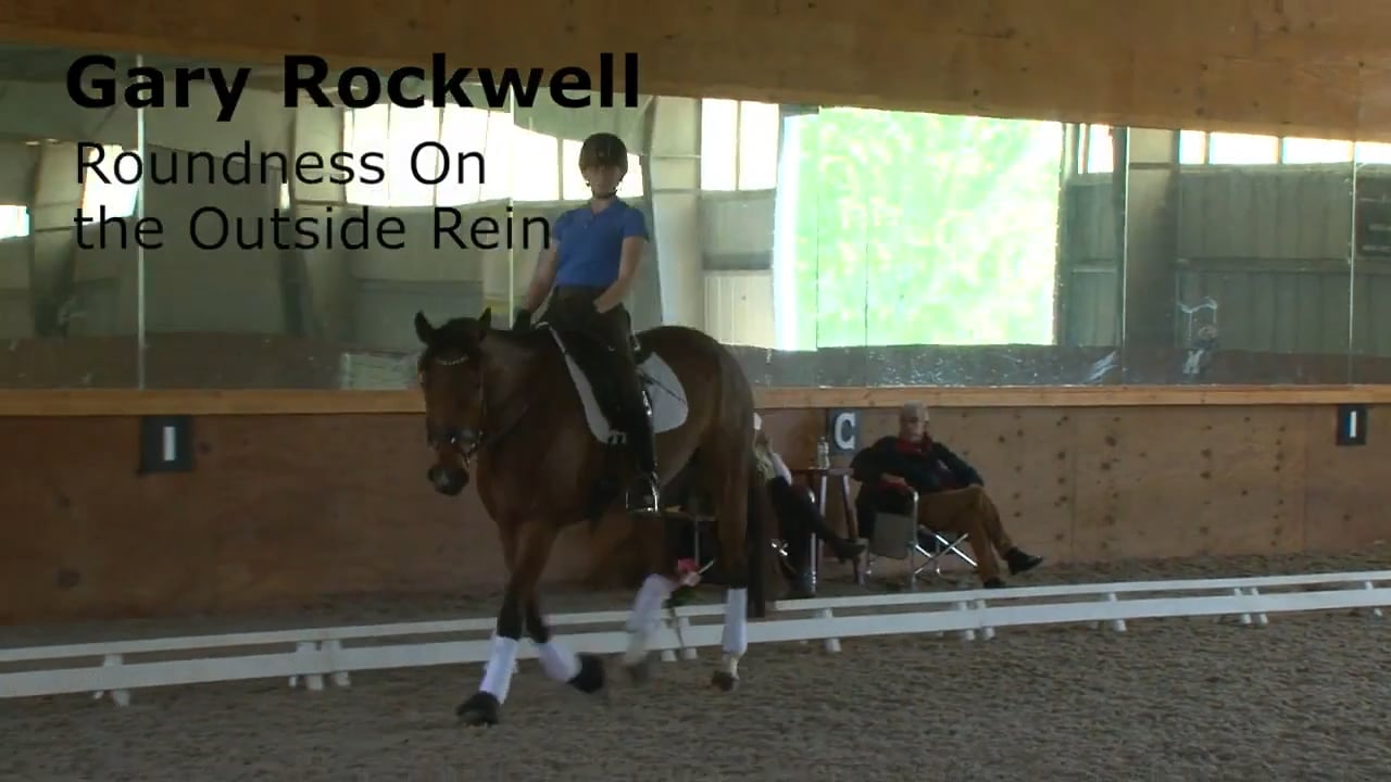 Roundness on the Outside Rein - Halt, Rein Back | Gary Rockwell | PART 04