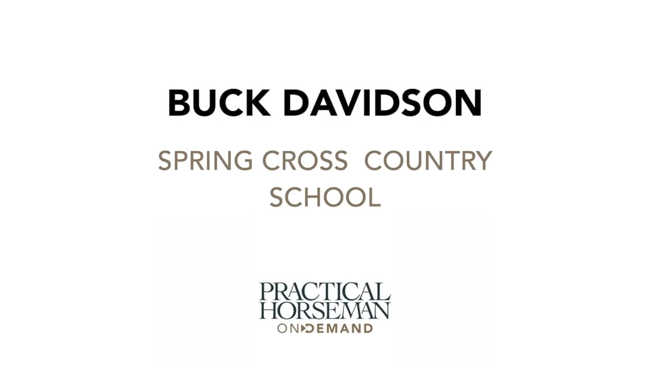 Spring Cross-Country School | Buck Davidson | TRAILER