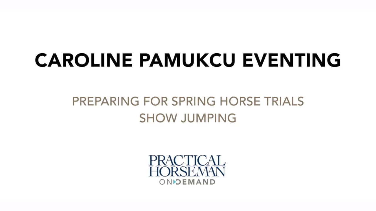 Caroline Pamukcu Eventing—Preparing for Spring Horse Trials—Show Jumping