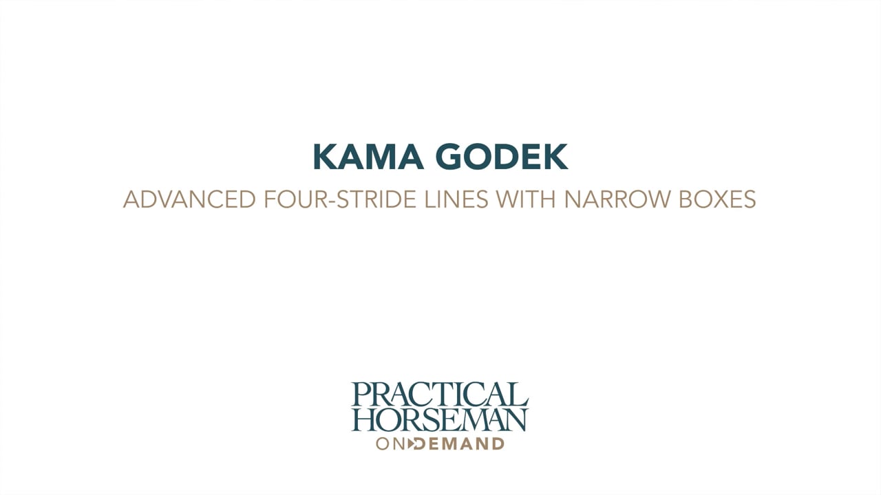 Advanced Four-Stride Lines with Narrow Boxes | Kama Godek | Rider 1 - PART 04