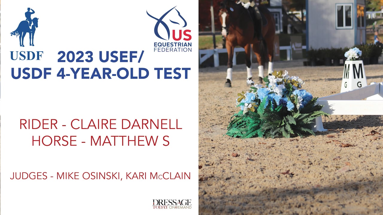 2023 USEF/USDF 4-Year-Old Test | Mike Osinski