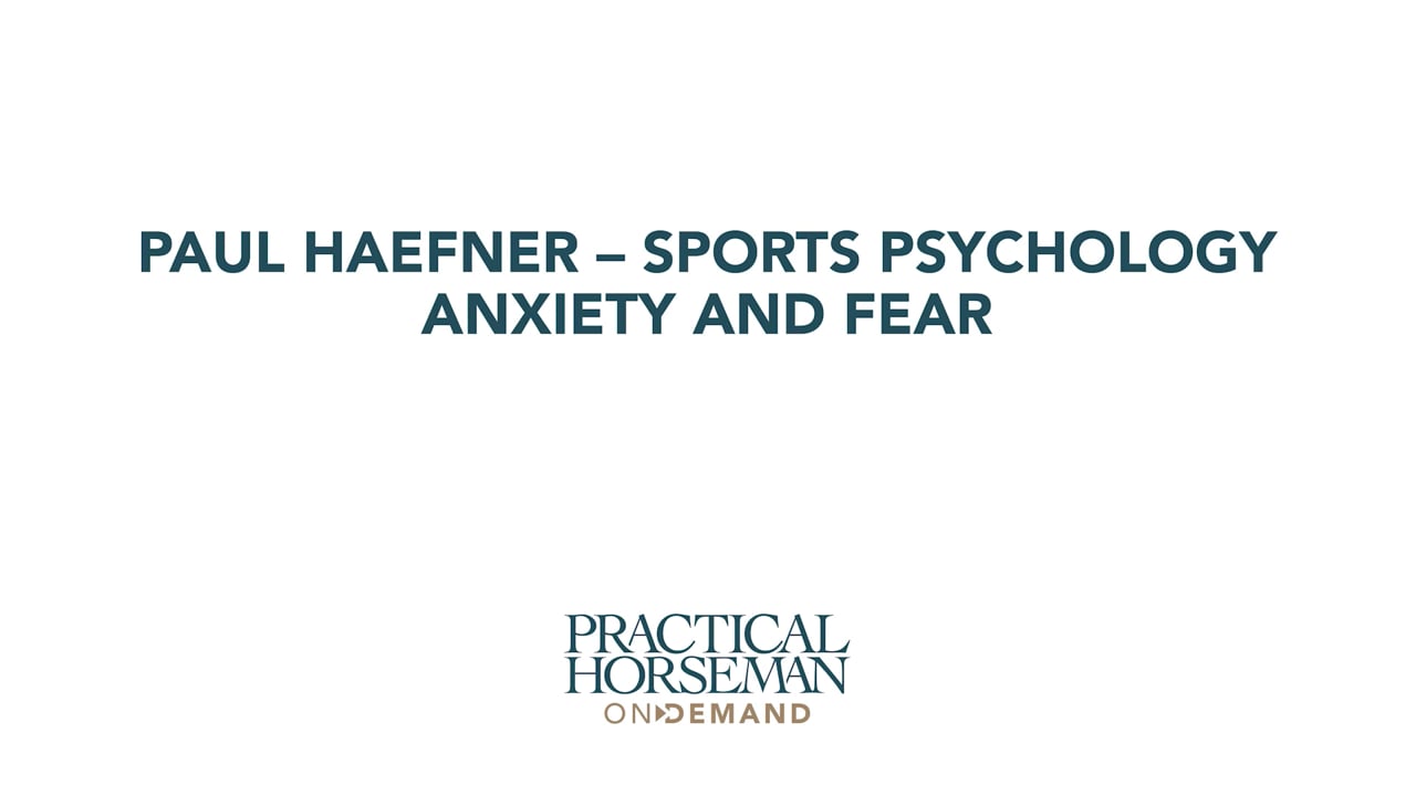 Sports Psychology Anxiety and Fear | Paul Haefner