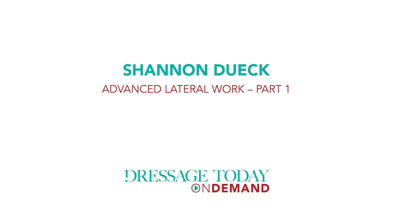 Advanced Lateral Work | Shannon Dueck | PART 01