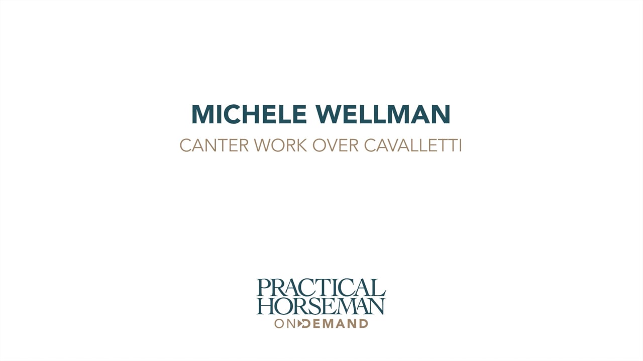 Canter Work Over Cavalletti | Michele Wellman