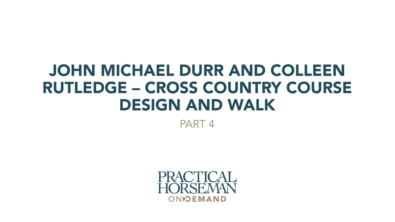 Cross Country Course Design and Walk | John Michael Durr | PART 04