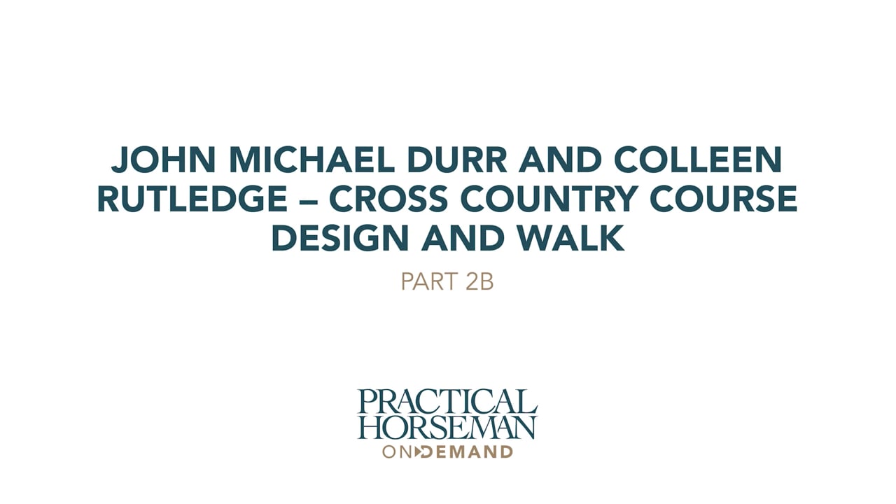 Cross Country Course Design and Walk | John Michael Durr | PART 02B