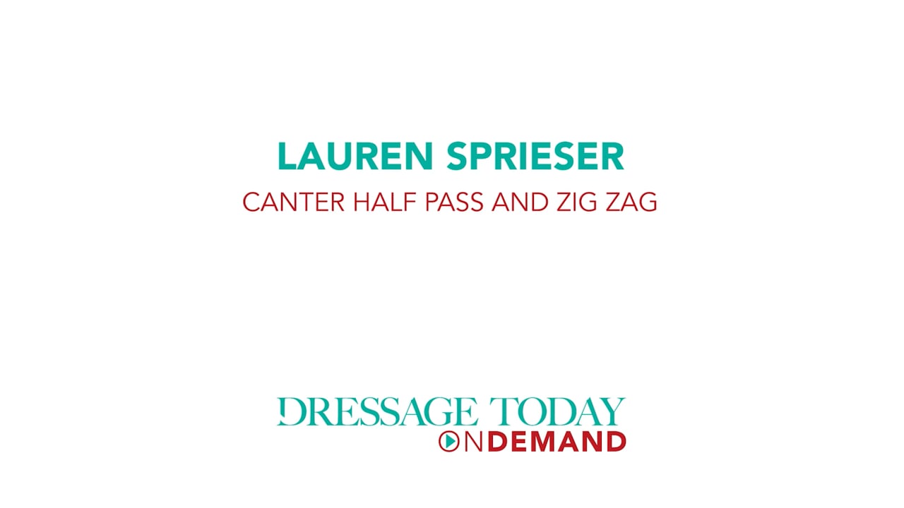 Canter Half Pass and Zig-Zag | Lauren Sprieser