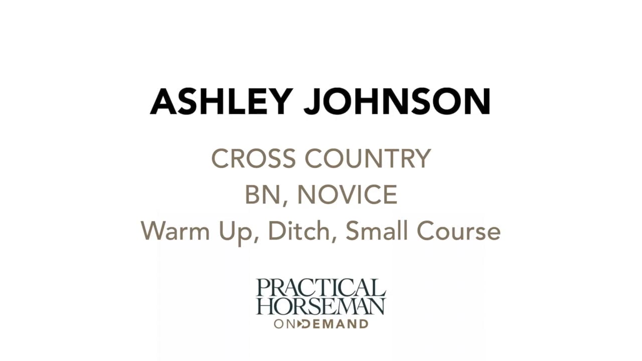 Beginner Novice & Novice Cross-Country Schooling | Ashley Johnson | PART 01