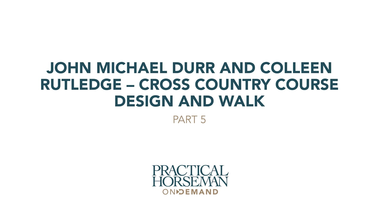Cross Country Course Design and Walk | John Michael Durr | PART 05