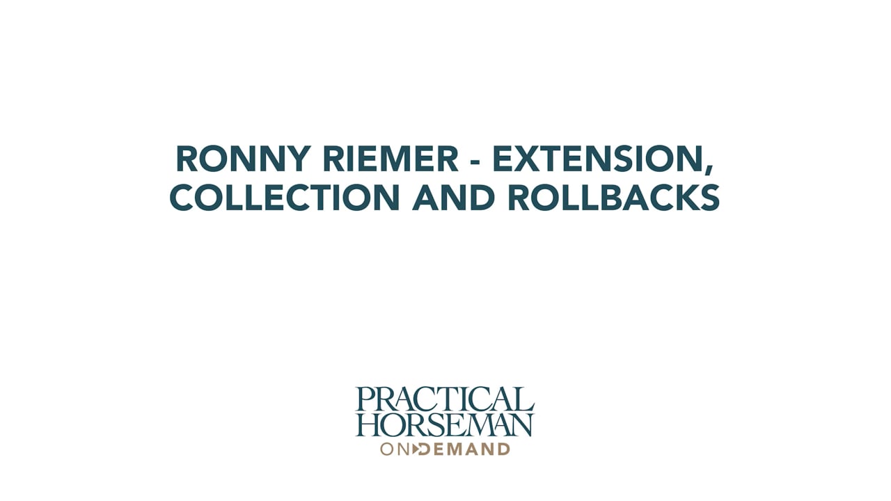 Extension, Collection and Rollback in Trot and Canter | Ronny Riemer