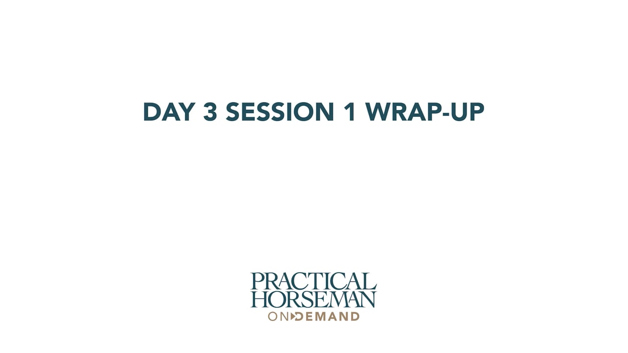 Day 3 Session 1 - Clinic Wrap-up | Anne Kursinski