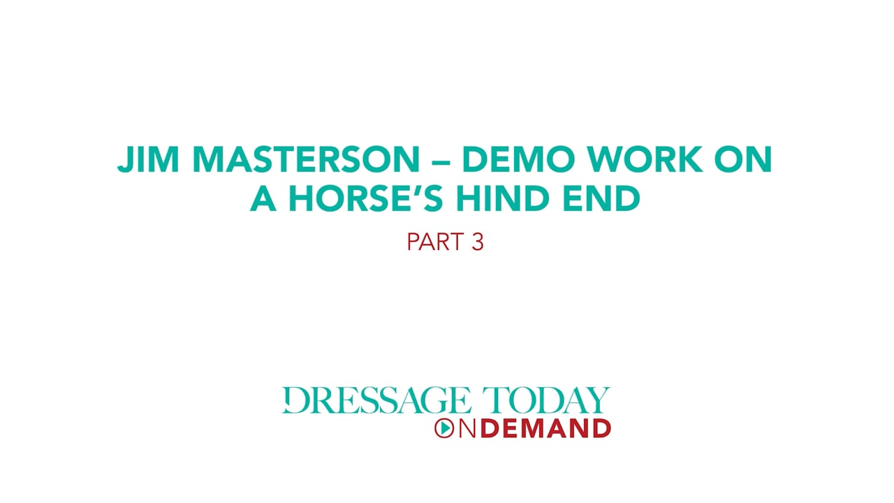 Demo of Work on a Horse's Hind | Jim Masterson | PART 03