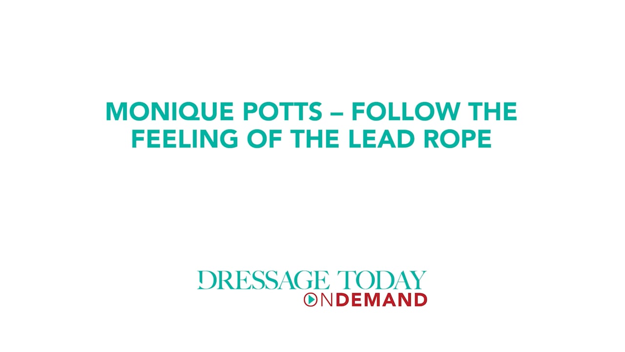 Follow the Feeling of the Lead Rope | Monique Potts