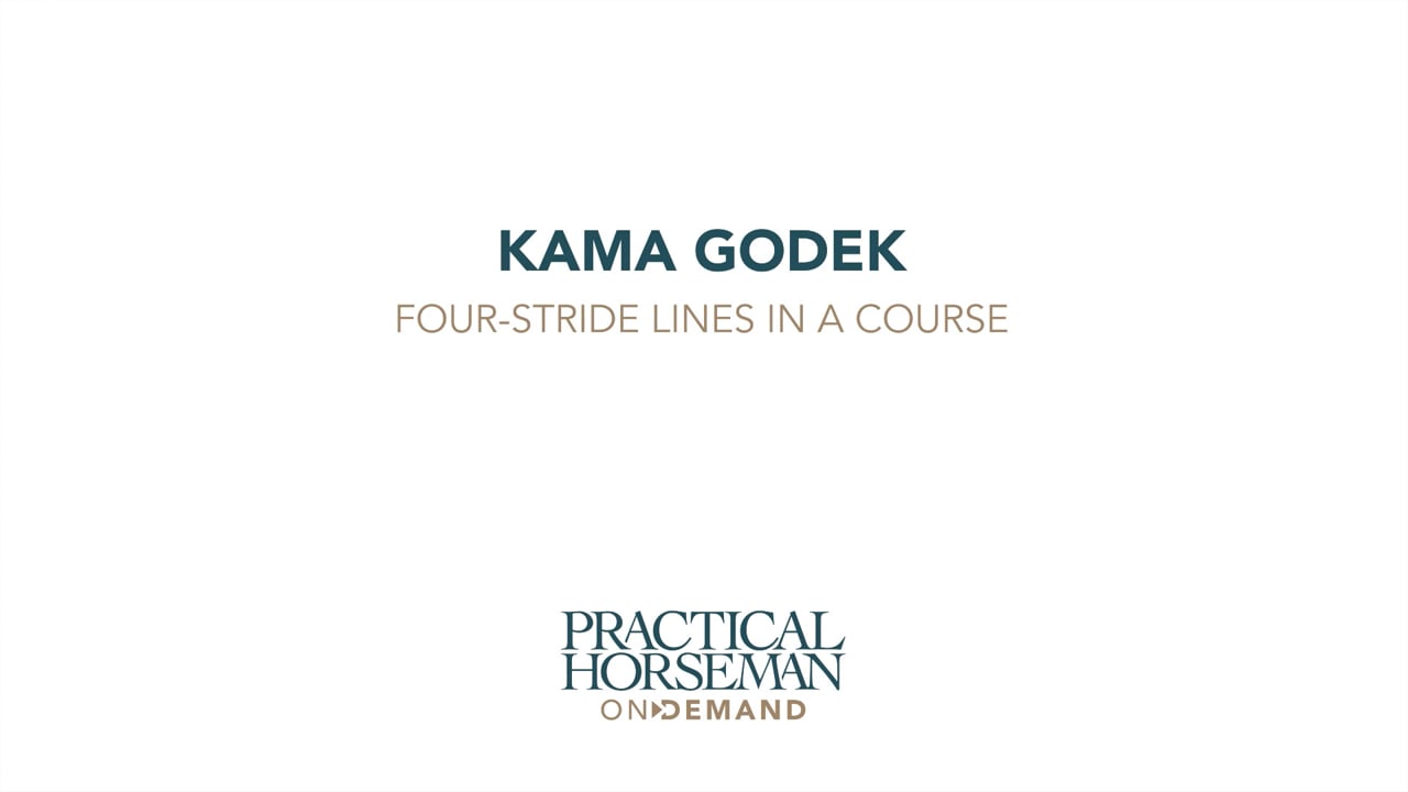 Four-Stride Lines in a Course | Kama Godek | Rider 1 - PART 03