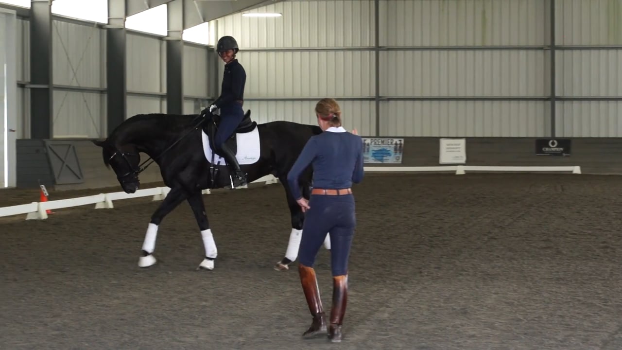 Forward and Straight in Flying Changes | Shannon Dueck | PART 02
