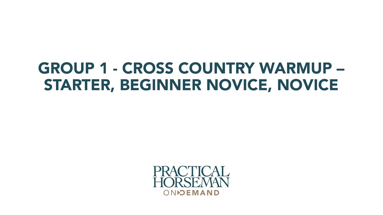 Group 1 - Cross Country Warmup: Starter, Beginner Novice, Novice | Buck Davidson