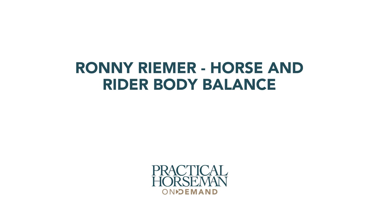 Horse and Rider Body Balance | Ronny Riemer