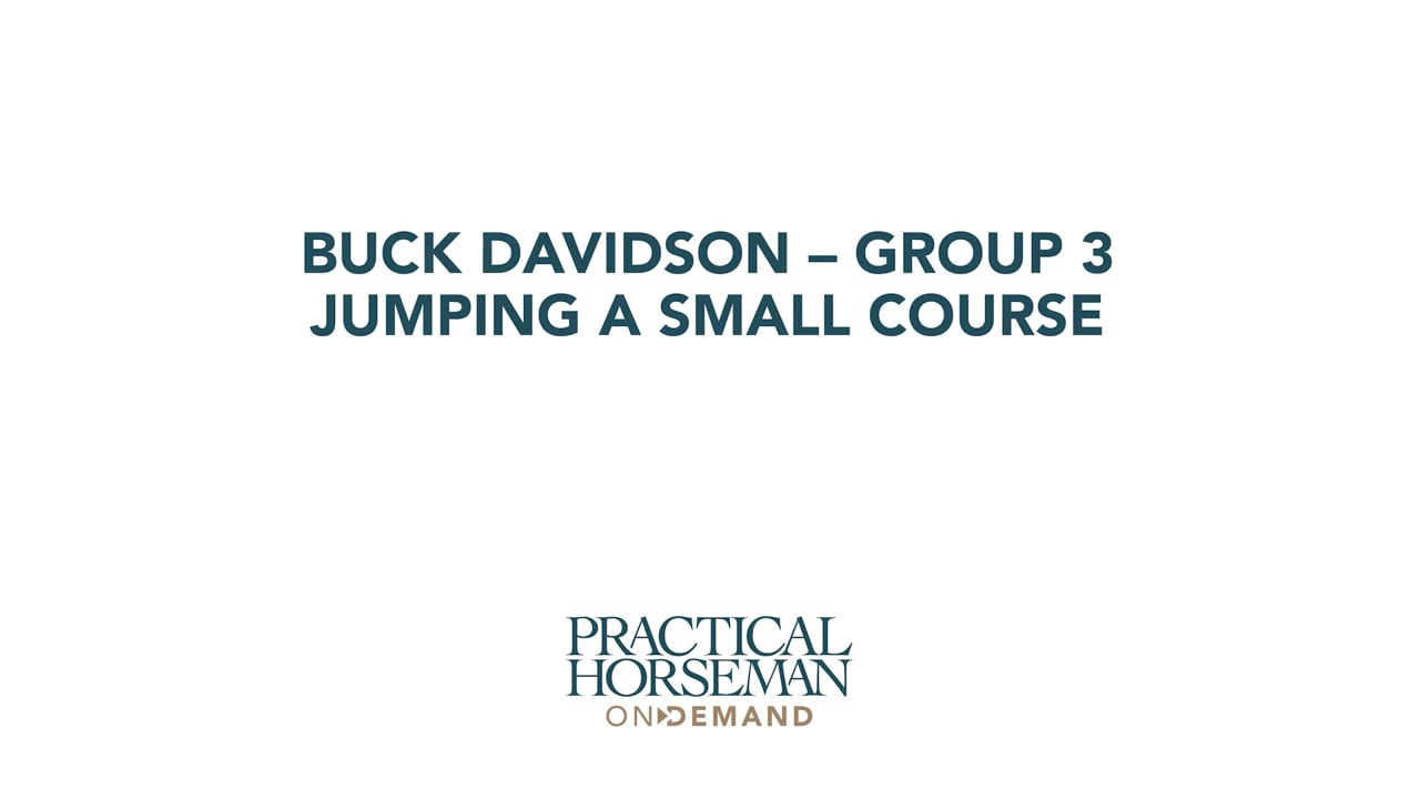 Buck Davidson - Group 3 Jumping a small course
