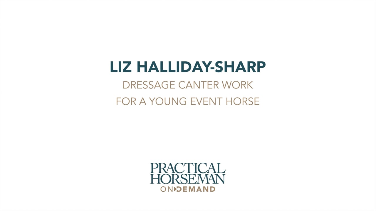 Dressage Canter Work for A Young Event Horse | Liz Halliday-Sharp