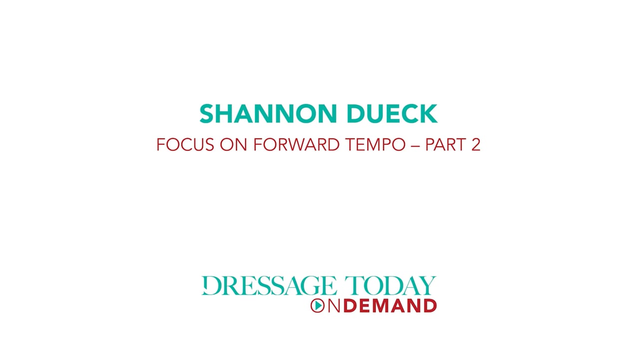 Focus on Forward Tempo | Shannon Dueck | PART 02