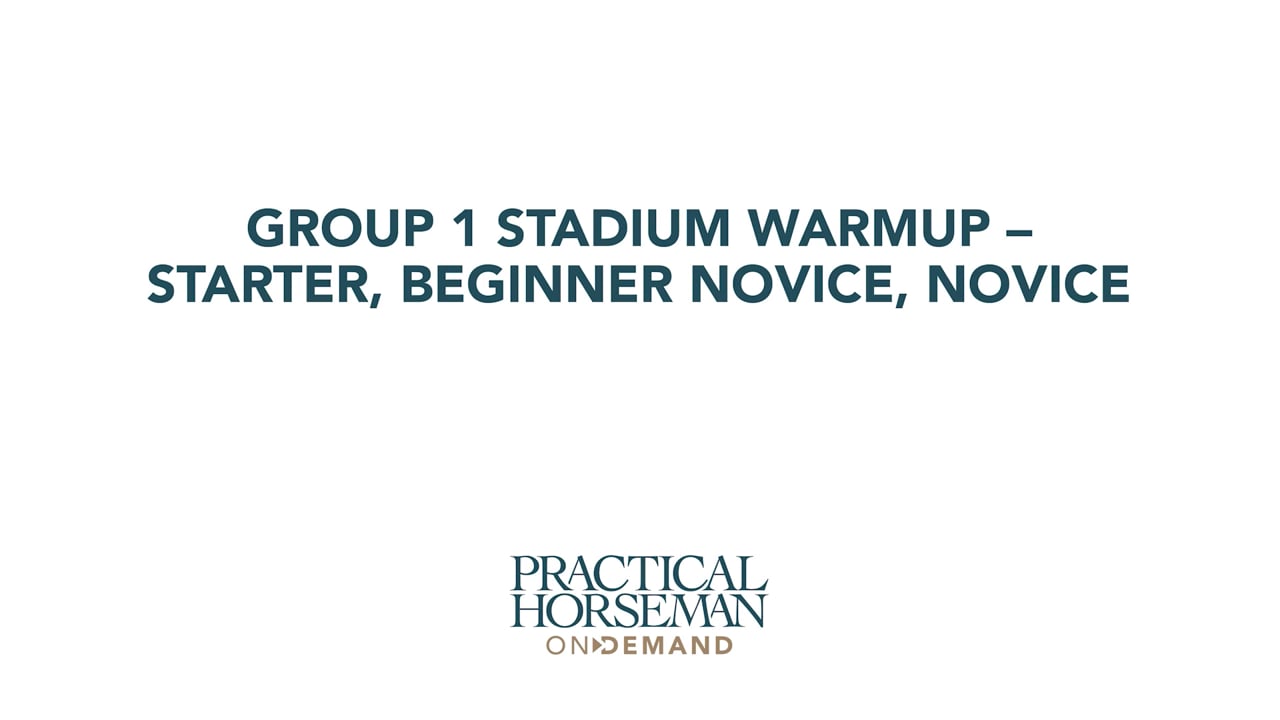 Group 1 Stadium Warm-up – Starter, Beginner Novice, Novice | Buck Davidson