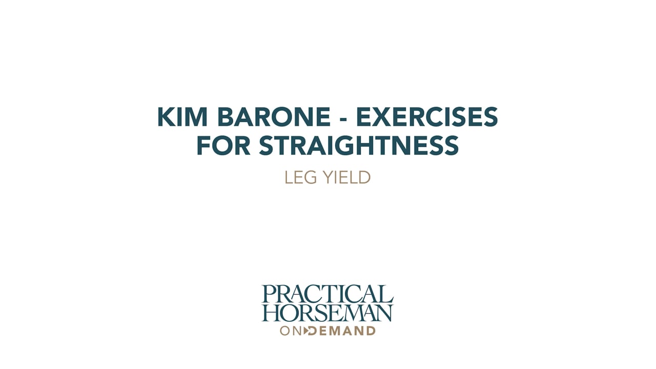 Leg Yielding Through the Walk/Trot | Kim Barone