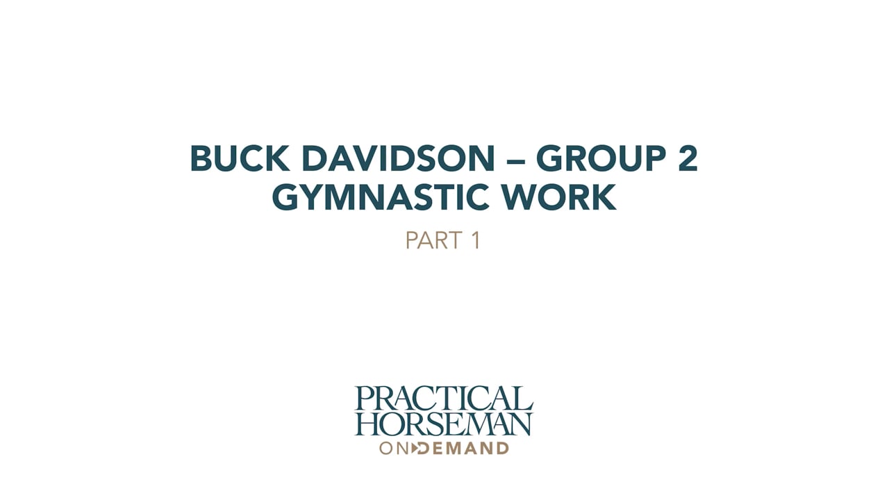 Group 1 Jumping a Small Course | Buck Davidson
