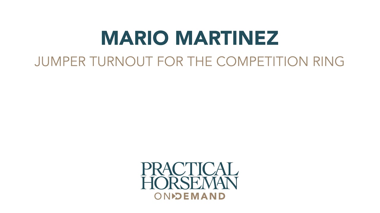 Jumper Turnout for the Competition Ring | Mario Martinez