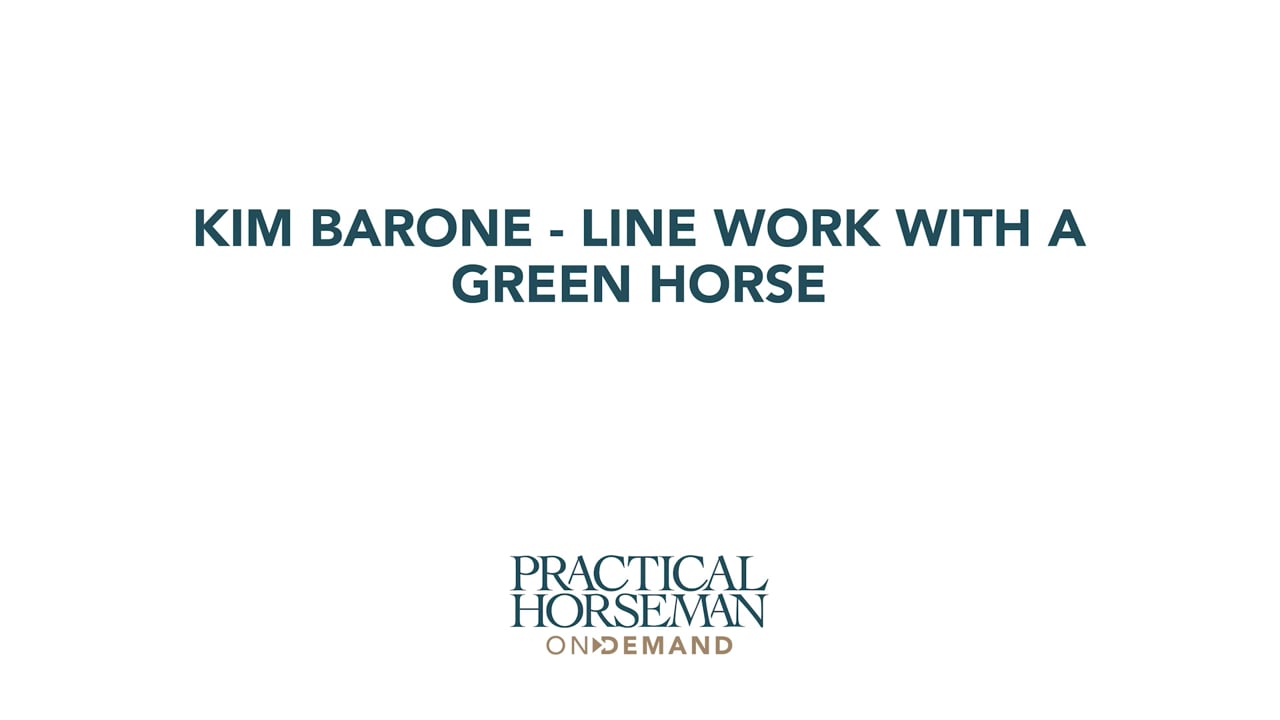 Line Work with a Green Horse | Kim Barone