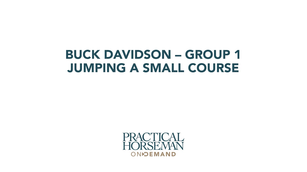 Group 1 – Jumping Small Fences | Buck Davidson