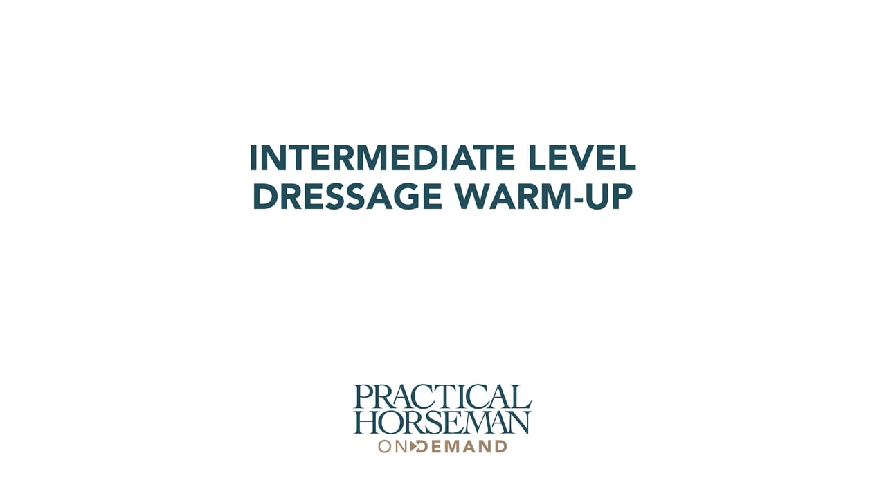 Intermediate Level Dressage Warm-up | Emily Beshear