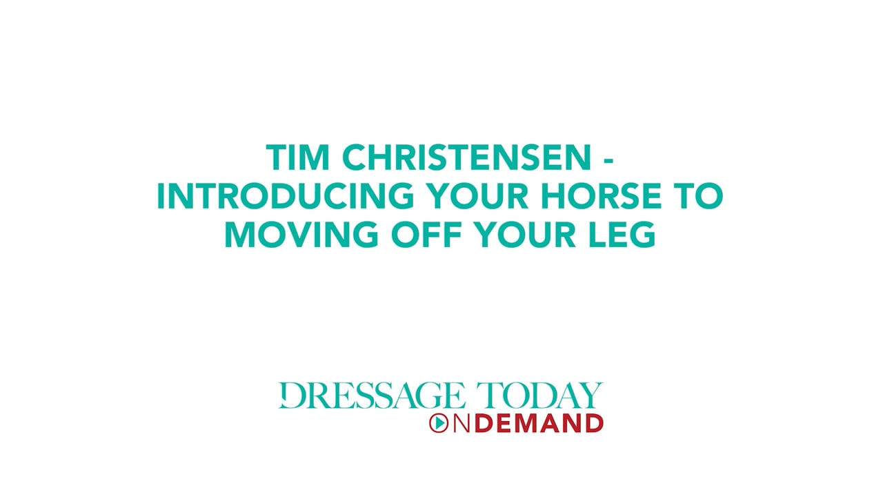 Introducing Your Horse to Moving Off Your Leg | Tim Christensen