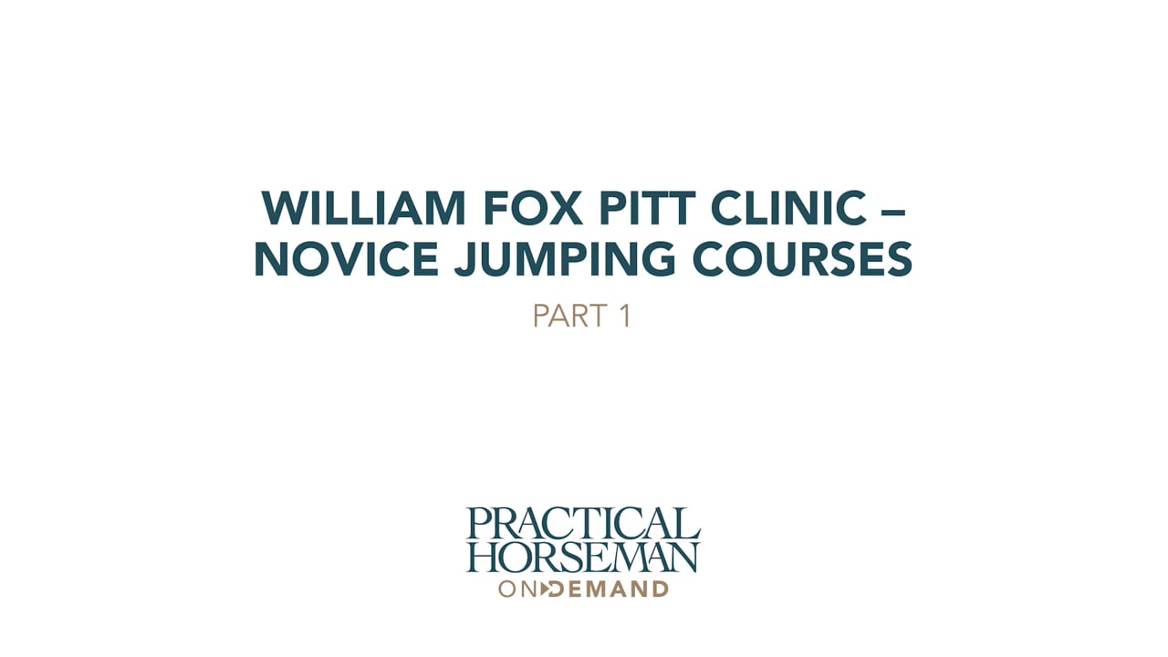 Novice Level - Jumping Courses | William Fox-Pitt | PART 01
