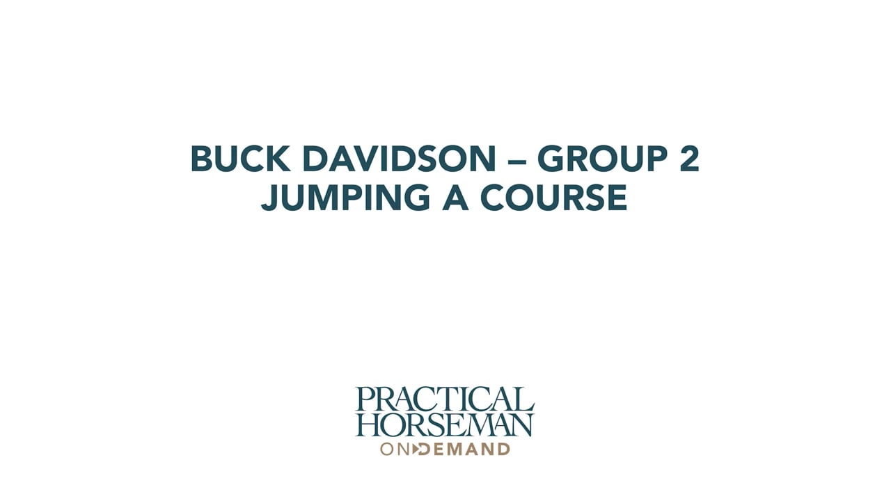 Group 2, Jumping a Course | Buck Davidson