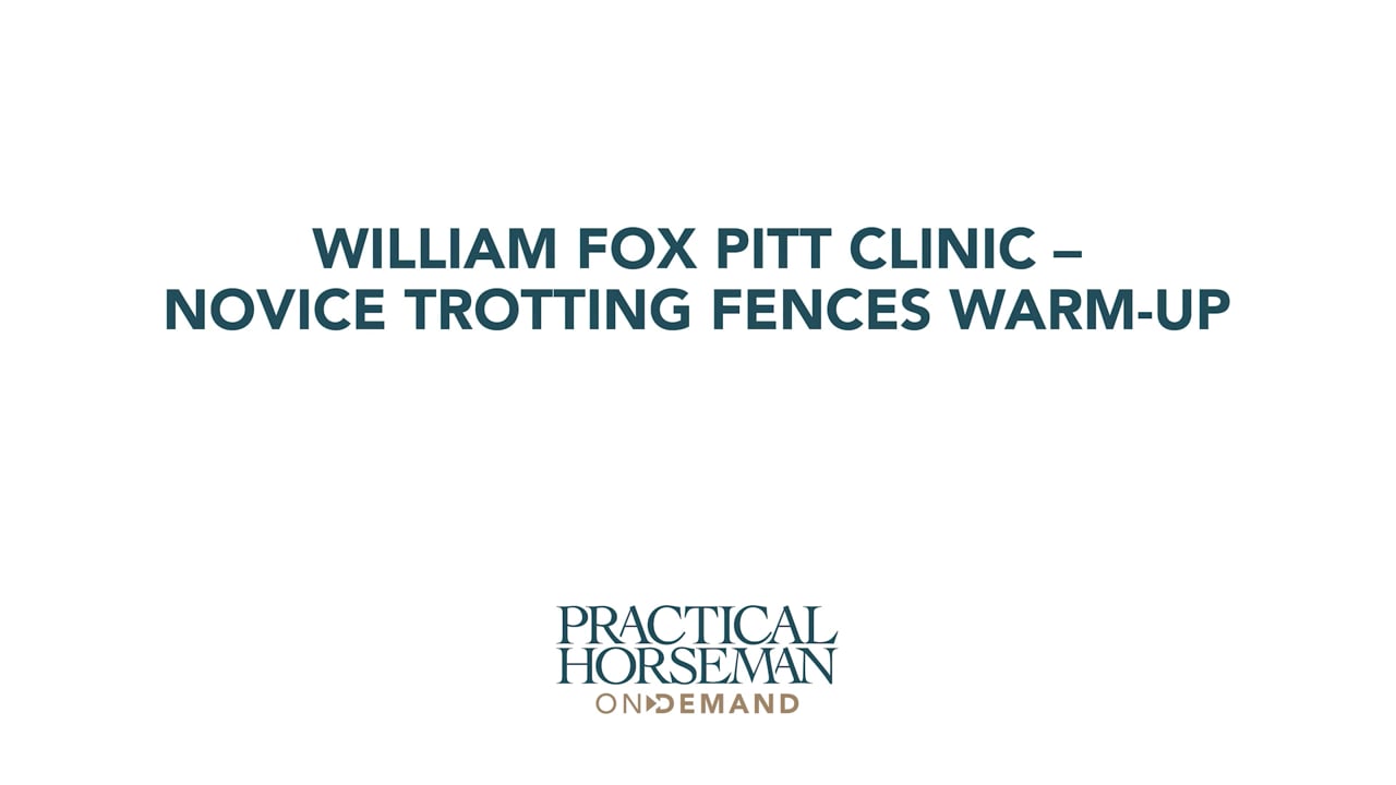 Novice Level - Trotting Fences Warm-Up | William Fox-Pitt
