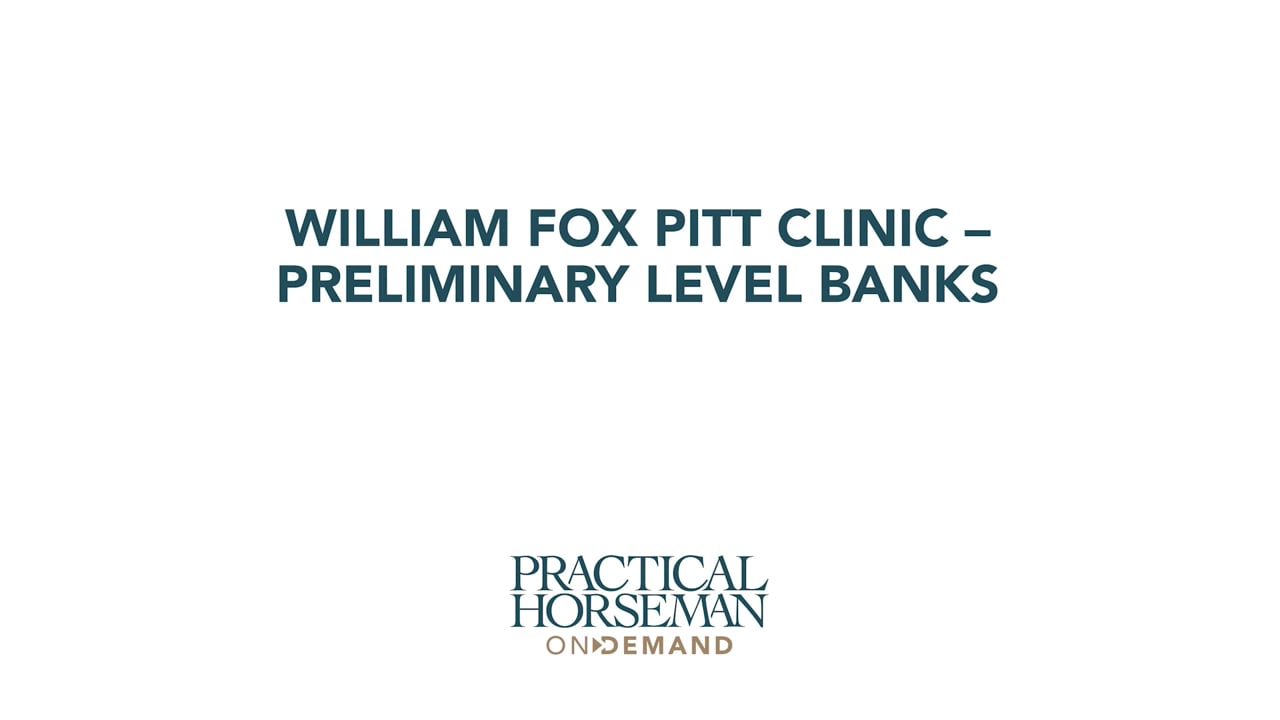 Preliminary Level Cross Country – Banks | William Fox-Pitt
