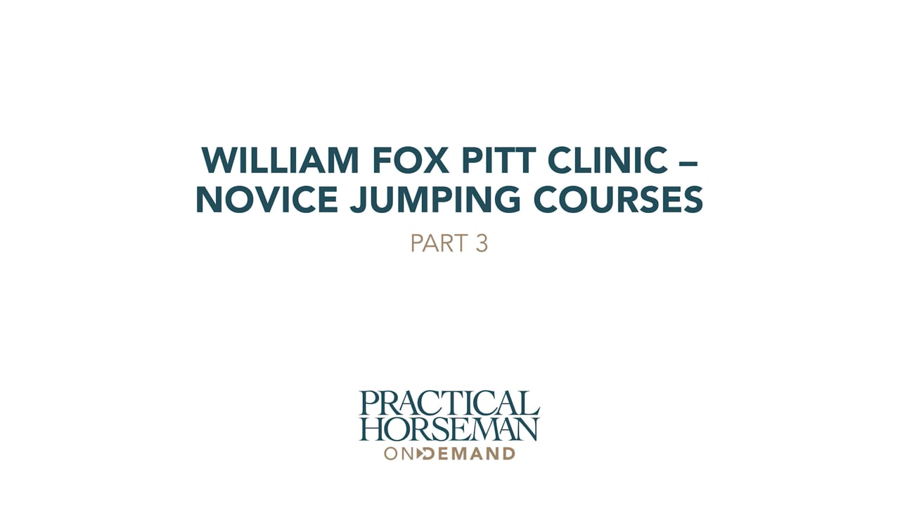 Novice Level - Jumping Courses | William Fox-Pitt | PART 03