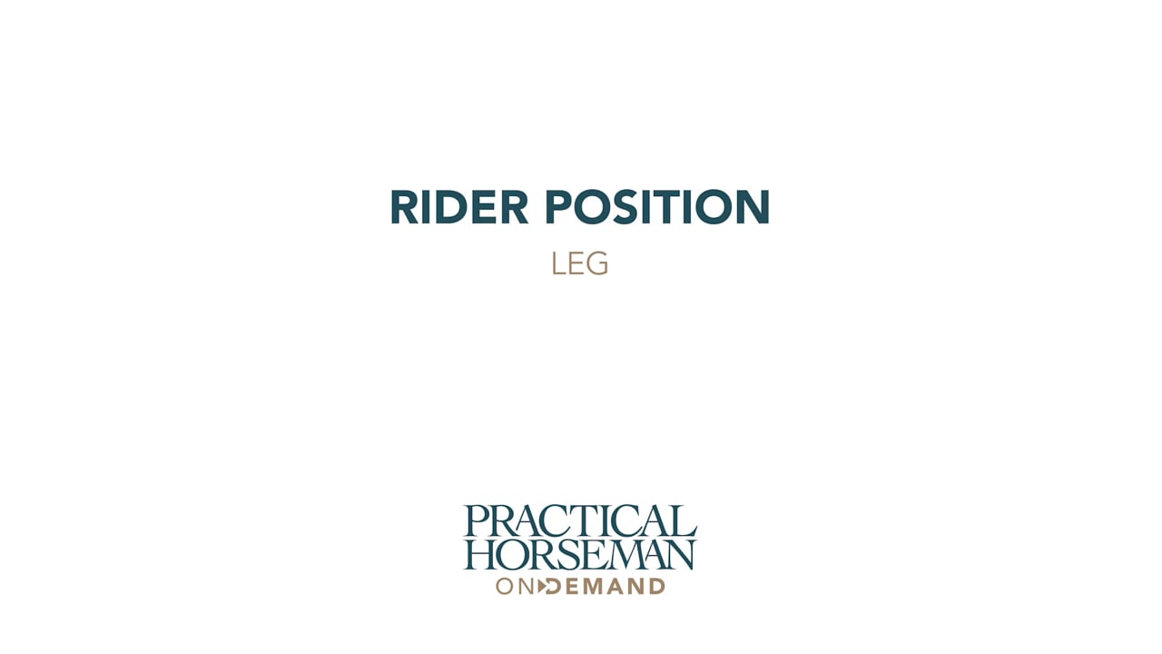 Rider Position: Leg | Holly Hugo-Vidal