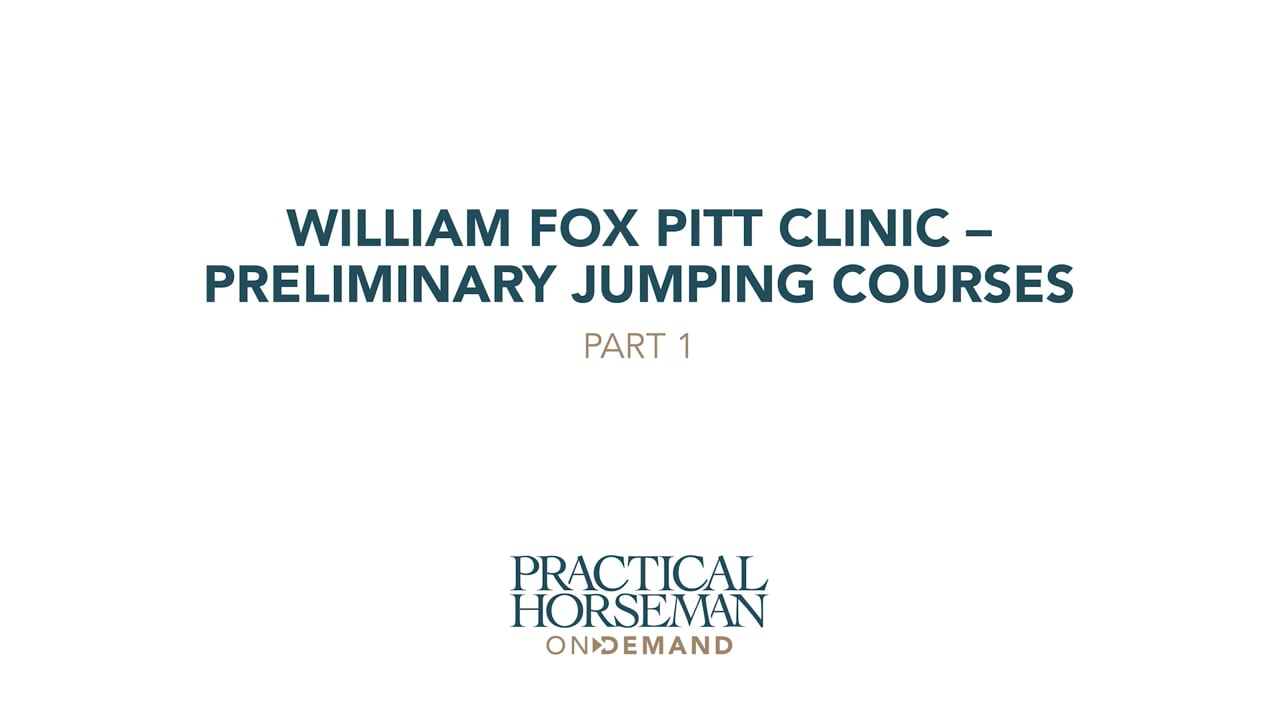 Preliminary Level Jumping Courses | William Fox-Pitt | PART 01