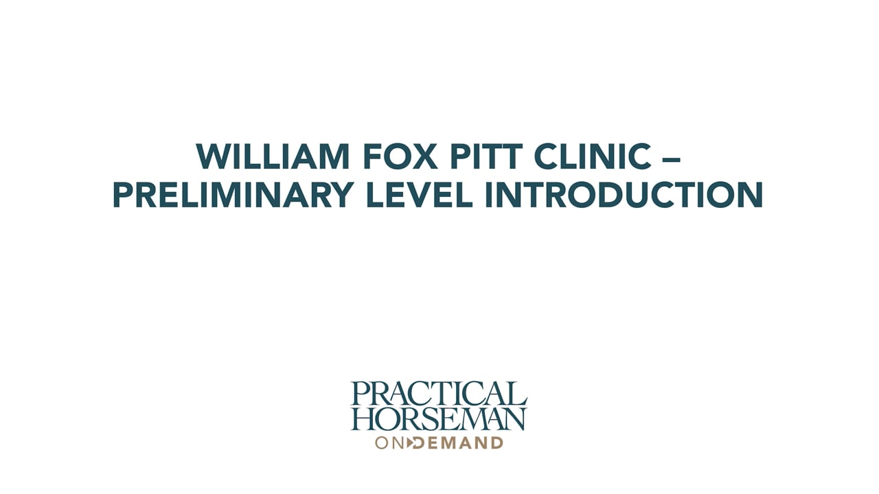 Preliminary Level Introduction | William Fox-Pitt