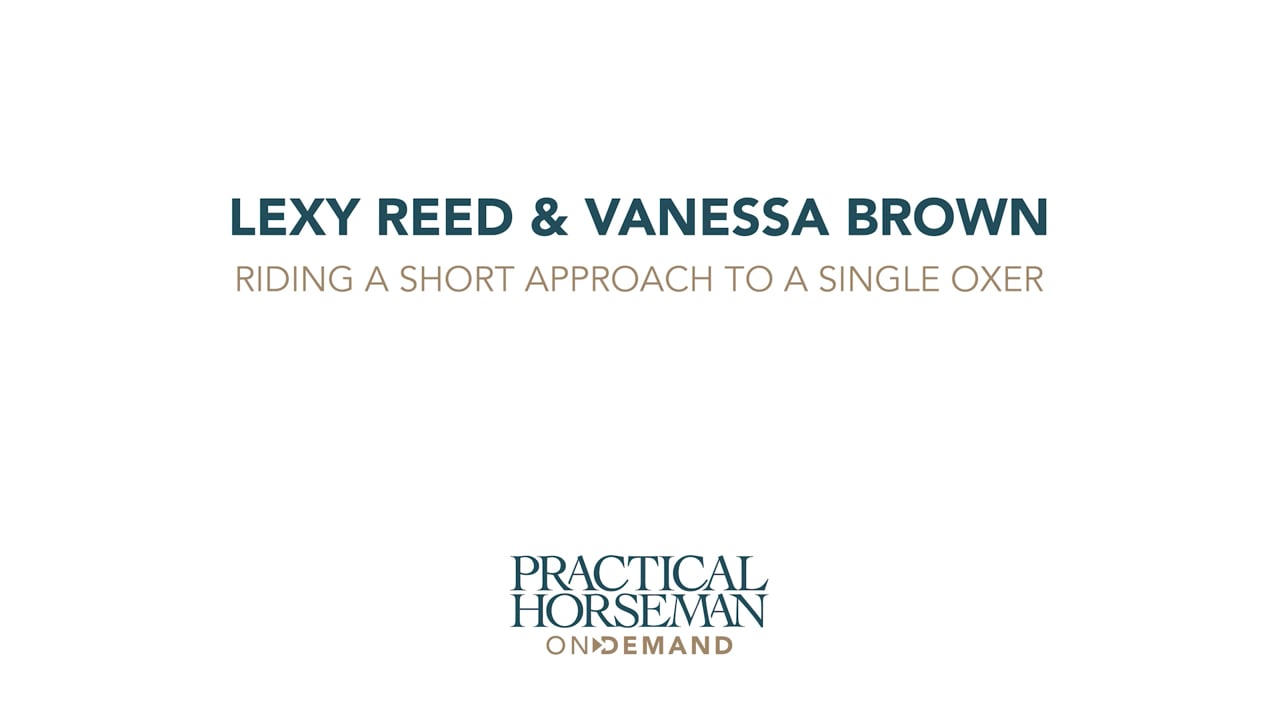 Riding a Short Approach to a Single Oxer | Lexy Reed
