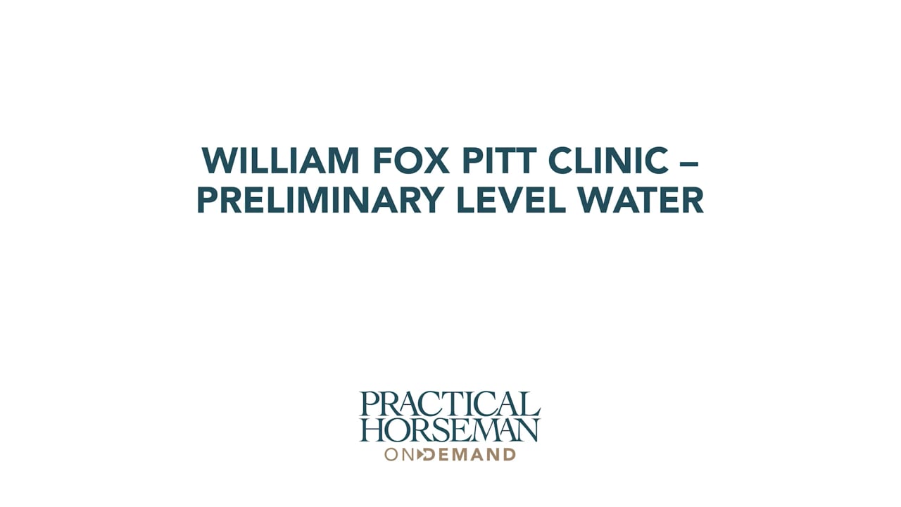 Preliminary Cross Country - Water | William Fox-Pitt
