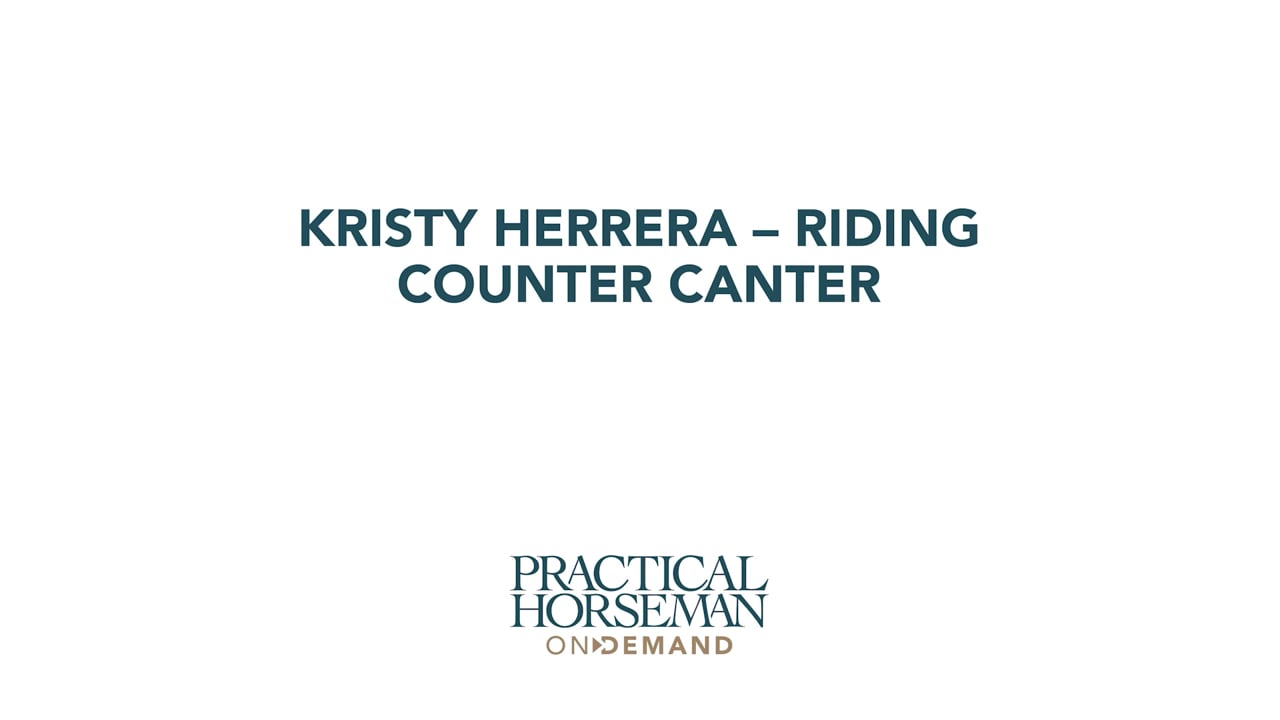 Riding Counter Canter | Kristy Herrera