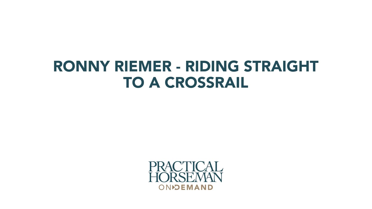 Riding Straight to a Crossrail | Ronny Riemer